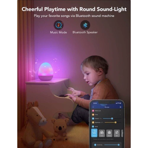 Настольный светильник умный Govee H6057 Night Light RGBIC белый (H6057301): Стиль Детский