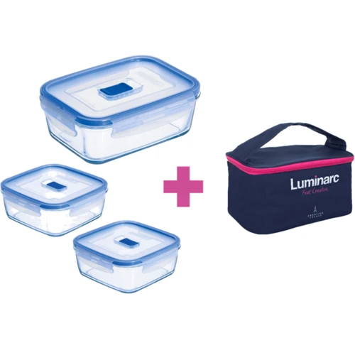 Емкость для хранения Luminarc Pure Box Active Набор 4 пр. (P8002)