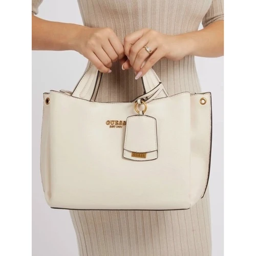 Женская сумка тоут GUESS ZED GIRLFRIEND CARRYALL молочная (HWVB8683230-STO): Тип ручки Со съемным ремнем, С двумя ручками, Плечевой ремень, Короткая ручка