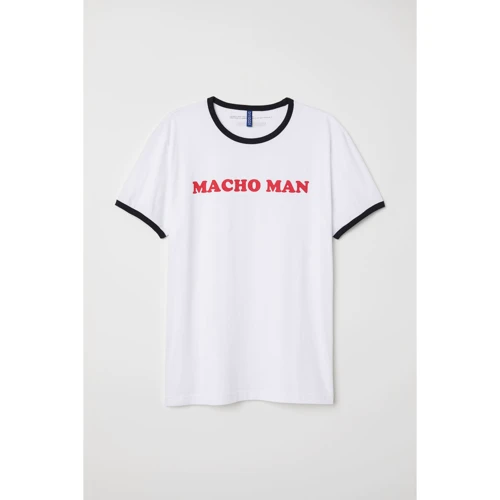 Футболка H & M 6648477 L біла з принтом