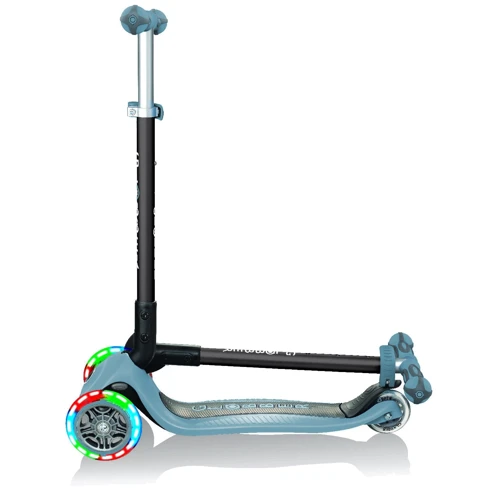 Самокат GLOBBER серії GO UP DELUXE LIGHTS 5в1 попелясто-блакитний, колеса з підсвічуванням 20 / 50кг фото 7