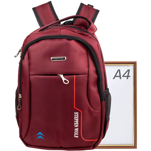 Мужской рюкзак Valiria Fashion бордовый (3DETAB9191-1): Застежка Молния