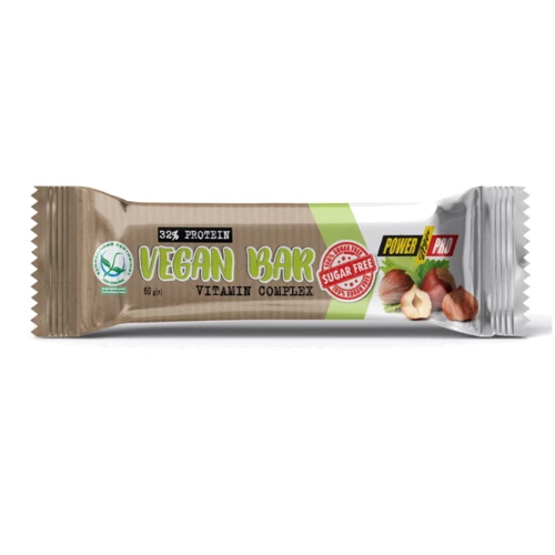 Протеиновый батончик Power Pro Vegan Bar 32% protein 20x60g / 20 servings / Nut