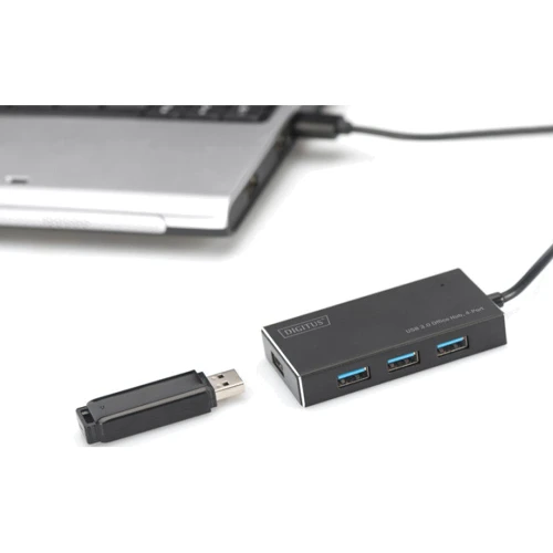 Адаптер Digitus Adapter USB to 4xUSB 3.0 Black (DA-70240-1) фото 5