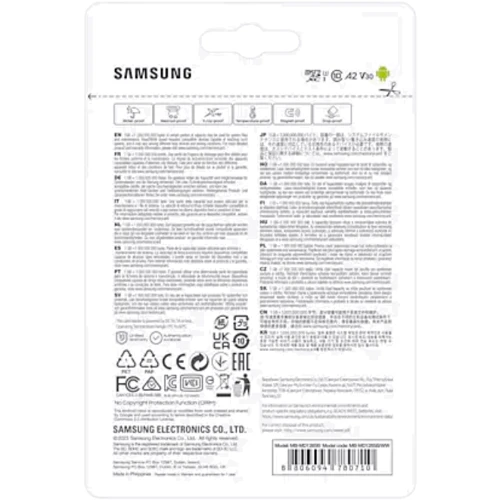 Карта пам'яті Samsung 128GB microSDXC Class 10 UHS-I U3 V30 A2 Pro Plus + USB card reader (MB-MD128SB/WW): Клас карти Class 10, U3, V30, A2