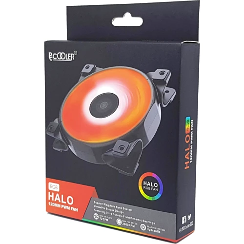 Кулер PcСooler Halo RGB 120мм фото 11