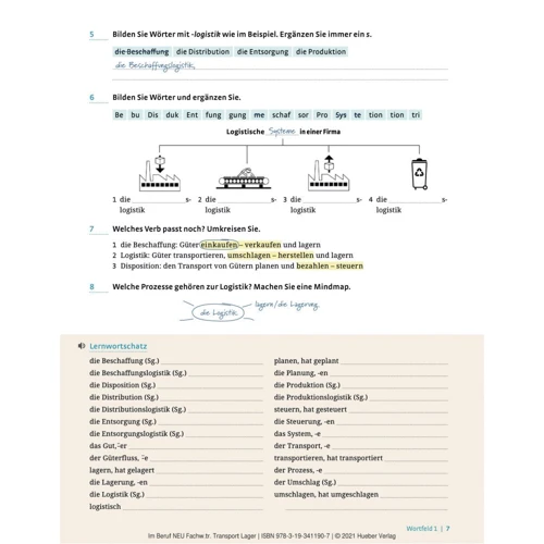Im Beruf Neu Fachwortschatztrainer Transport und Lager: ISBN 9783193411907, 978-3-19-341190-7