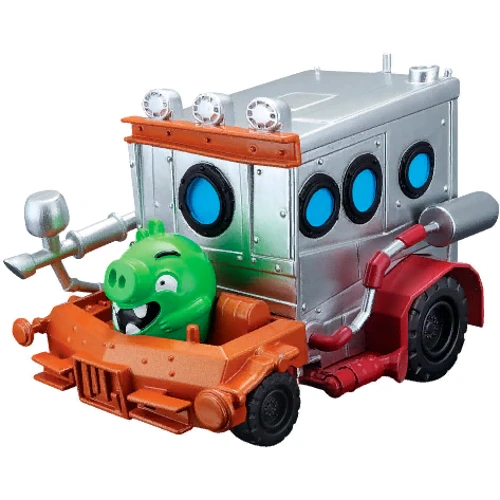 Машинка моторизована MAISTO з гонщиком Angry Birds (Зелений порося) (82502-1)