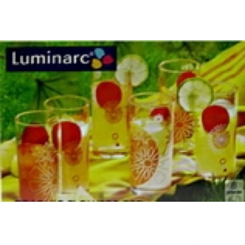 Набір склянок Luminarc Graphic Flowers Red D2264 (6 пр.) (270 мл)