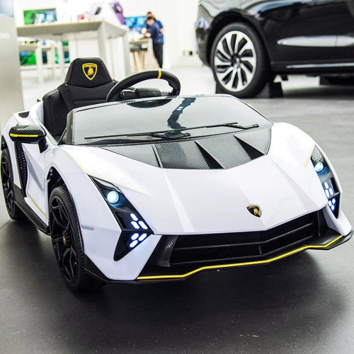 Детский электромобиль Bambi Racer Lamborghini белый (M 5100EBLR-1): Вид автомобиль
