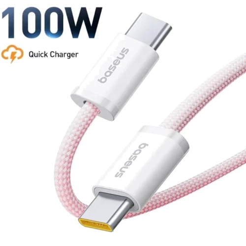 Кабель Baseus Cable USB-C to USB-C Dynamic 4 Fast Charging 100W 1m Pink (P10381400411-00) фото 4
