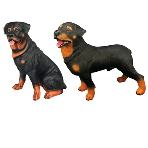 Фигурка игровая ZHONGJIEMING TOYS Собака Ротвейлер 34 см (Q9899-542)