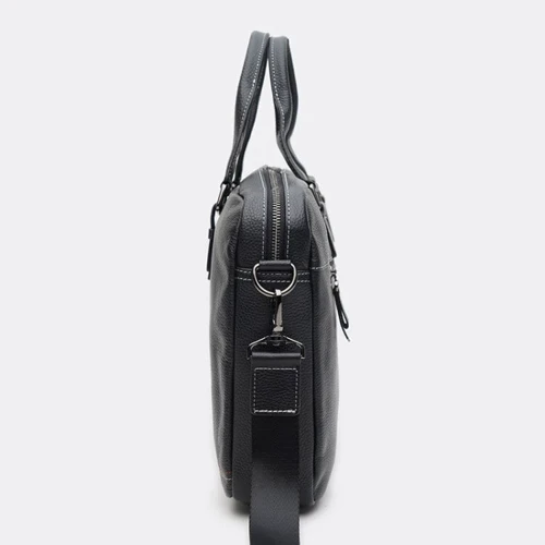 Мужская сумка мессенджер Keizer черная (K117626bl-black): Фактура Зернистая, Матовая