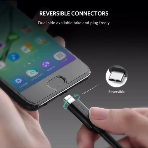 Кабель UGREEN USB-C to USB-C US286 3A 60W 1.5m Black фото 7