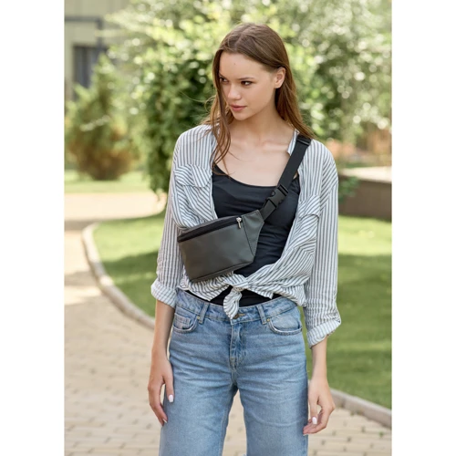 Жіноча поясна сумка Sambag Tirso MSH сіра (80111009)