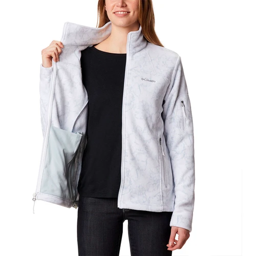 Толстовка Columbia Fast Trek™ Printed Jkt 1622211-103 40 белая на молнии: Страна производитель Индонезия