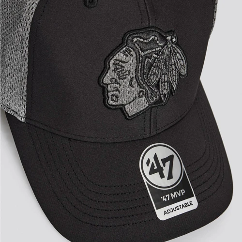 Бейсболка 47 Brand Arlo Chicago Blackhawks черная (H-ARLOM04ZPV-BKA) фото 3