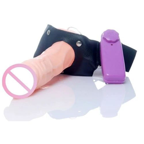 Страпон мужской с вибрацией BOSS - Adrian Hollow Strap-on vibrating 2.0, BS4600009-1