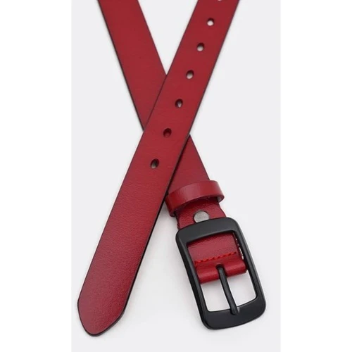 Женский ремень Borsa Leather красный (CV1ZK-001r-red): Пол Женский