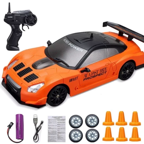 Машинка для дрифта на радиоуправлении Racing Nissan GT-R GT3 orange (47931): Максимальная скорость, км/ч 15