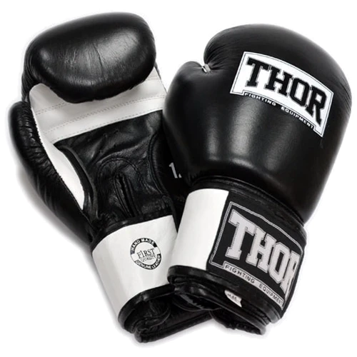 Перчатки боксерские THOR SPARRING 12oz /PU /черно-белые