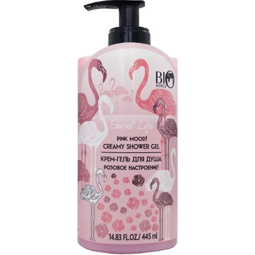 Bio World Secret Life Detox Therapy Крем-гель для душа Розовое настроение 445 ml