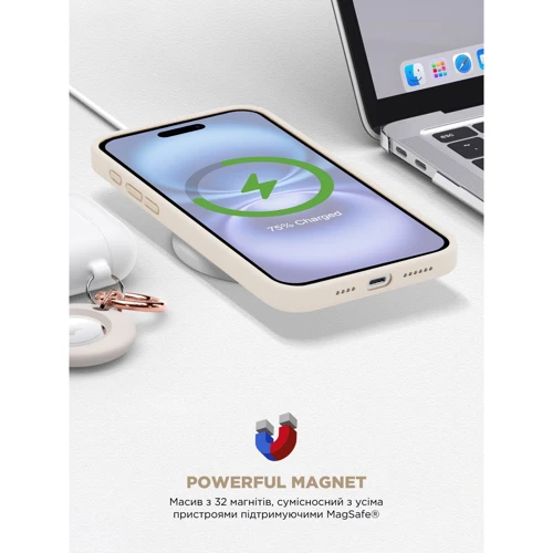 Чехол для iPhone ArmorStandart ICON2 MagSafe Ivory for iPhone 16 Plus (ARM80185) фото 6