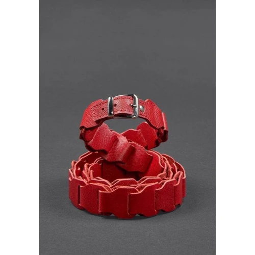 Женский ремень BlankNote Saffiano красный (BN-BELT-1-bw-red): Пол Женский