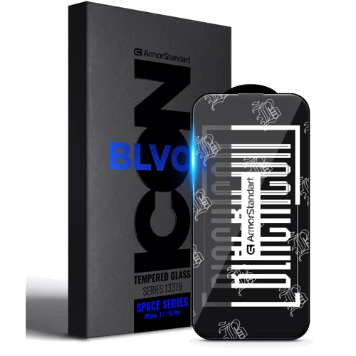 Защитное стекло для iPhone ArmorStandart Tempered Glass Space Black Icon for iPhone 17 / 16 Pro (ARM86386)