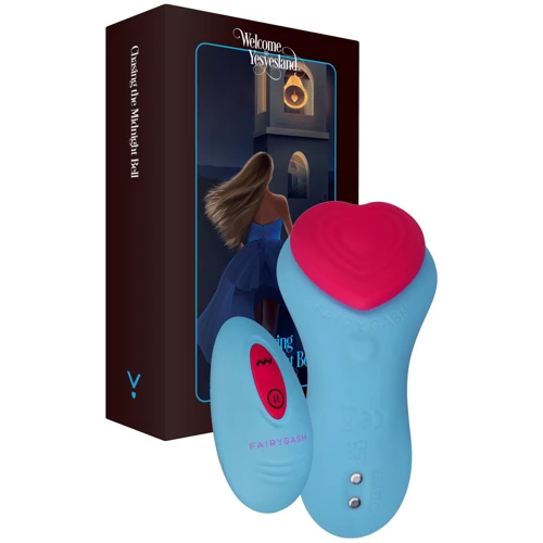 Вибромассажер FairyGasm HeartGem blue