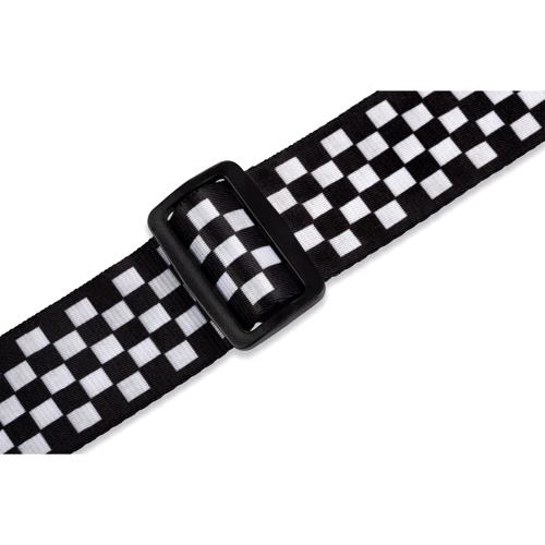 Гітарний ремінь LEVY'S MP-28 Print Series Guitar Strap (Black And White Checkered): Тип Ремни
