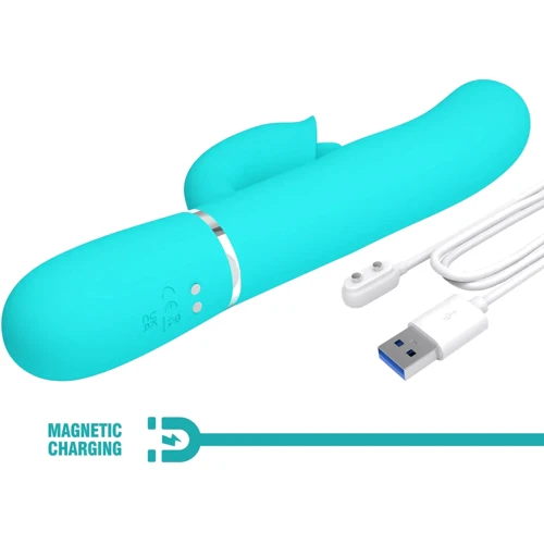 Пульсатор із кліторальним стимулятором LYBAILE Pretty Love Gigi Green (BW-500035-1)