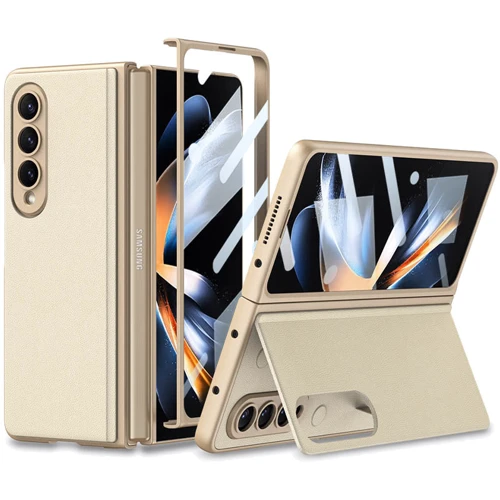 Аксессуар для смартфона GKK Leather Wallet with Stand Champagne for Samsung F936 Galaxy Fold 4