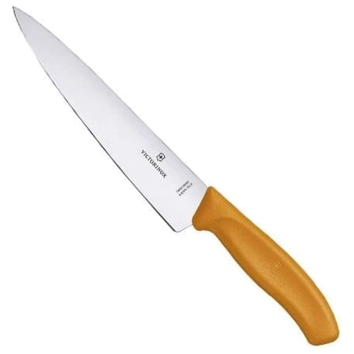 Кухонний ніж Victorinox SwissClassic Carving 19см помаранчевий в блістері (6.8006.19L9B)
