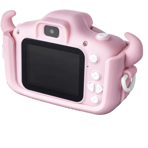 Цифровой детский фотоаппарат Baby Photo Camera Cartoon Monster pink