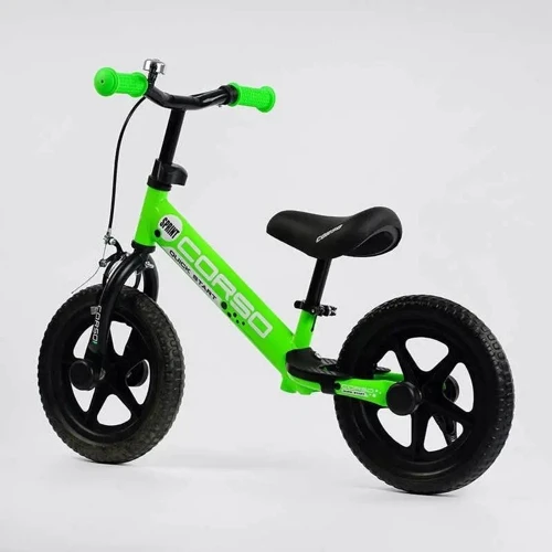 Беговел Corso Sprint 12" (65166): Цвет зеленый