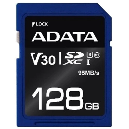Карта пам'яті ADATA 128GB SDXC Сlass 10 UHS-I U3 V30 (ASDX128GUI3V30S-R)