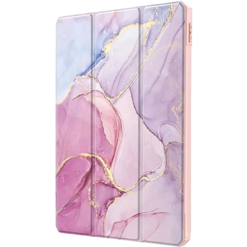 Аксесуар для планшетних ПК BeCover Soft Edge TPU з Pencil Mount Pink Marble для Xiaomi Redmi Pad SE 8.7 (712576)