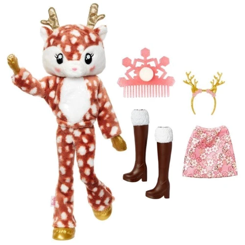 Кукла Barbie Cutie Reveal Зимний блеск в костюме оленя (HJL61) фото 5