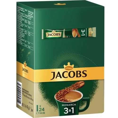Напиток кофейный растворимый Jacobs Monarch 3в1 24x15 г (8714599102565)