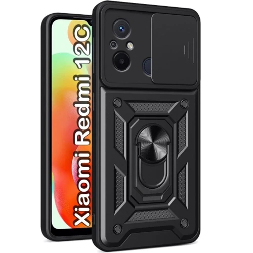 Чохол для телефона BeCover Military Black для Xiaomi Redmi 12C (709165): Сумісність Xiaomi Redmi 12C