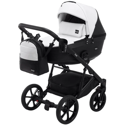 Коляска 2 в 1 Bair Kiwi ECO BK-51/15 білий/чорний (680899)