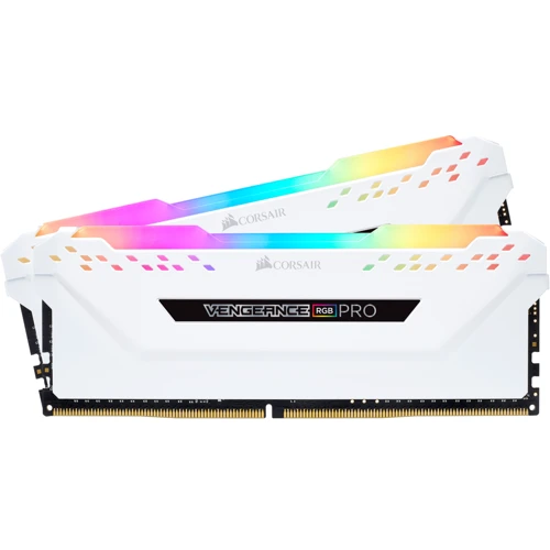 Corsair 32 GB (2x16GB) DDR4 3000 MHz Vengeance RGB Pro White (CMW32GX4M2C3000C15) фото 2