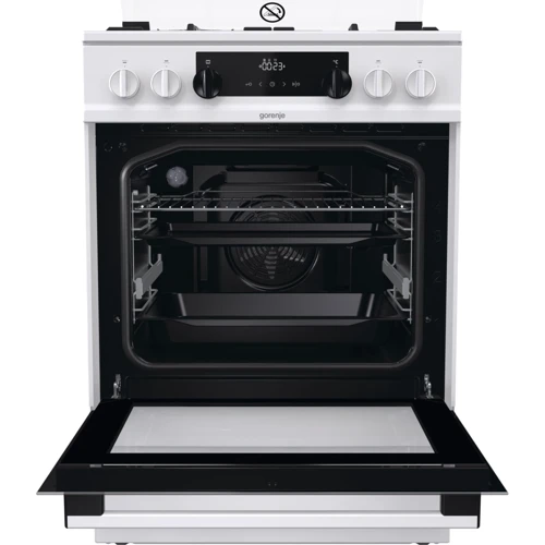 Плита комбинированная Gorenje K634WA: Управление механическое, электронное