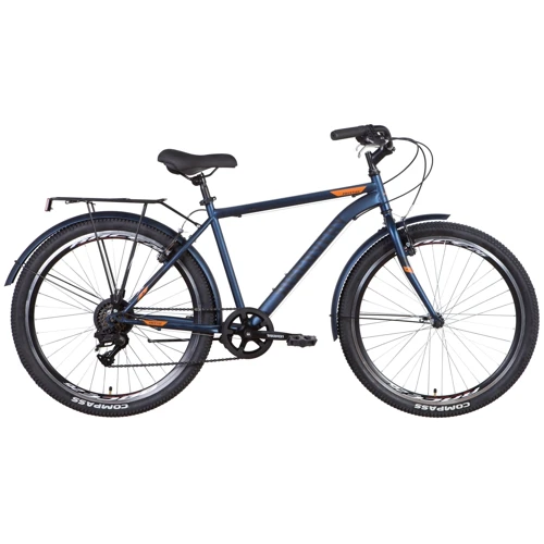 Велосипед Discovery PRESTIGE MAN 2022 М 26" темно-синий (OPS-DIS-26-464)