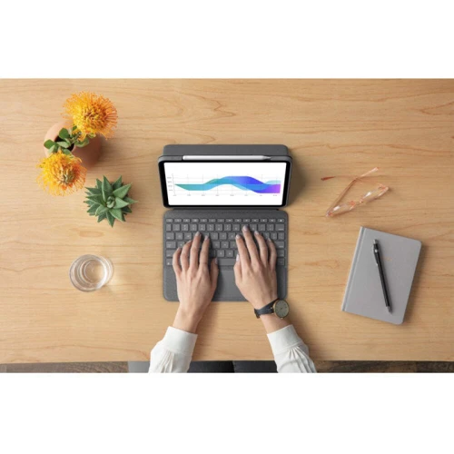 Аксесуар для iPad Logitech Folio Touch Case Backlit Keyboard with Trackpad Oxford Grey (920-009751) for iPad Pro 11 "(2020/2018): Тип аксесуара чохол