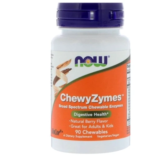 NOW Foods ChewyZymes Пищеварительные ферменты 90 жевательных таблеток