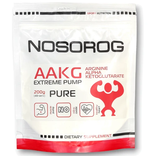 Предтренировочный комплекс Nosorog Nutrition AAKG 200 g / 40 servings / Pure