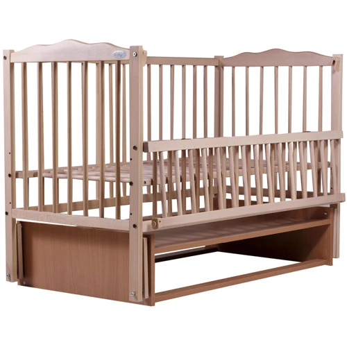 Ліжко Babyroom Веселка маятник, відкидний бік DVMO-2 бук світлий (натуральний) (622002)