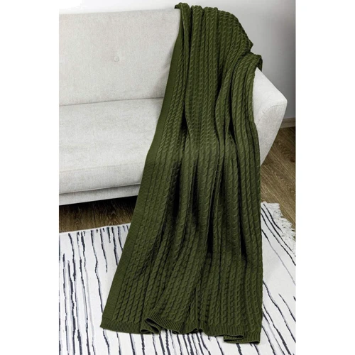 Плед Прованс Happy Fall Kosa 130х170 см Оливковий (29449)